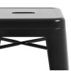 Bolero High Metal Bar Stools Black (4 Pack)