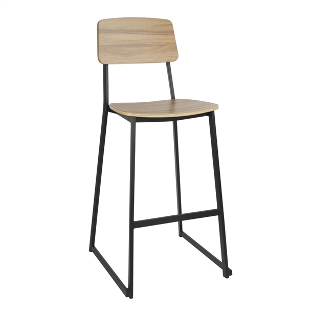 Bolero Beaufort Wooden Interior High Stools (2 Pack)