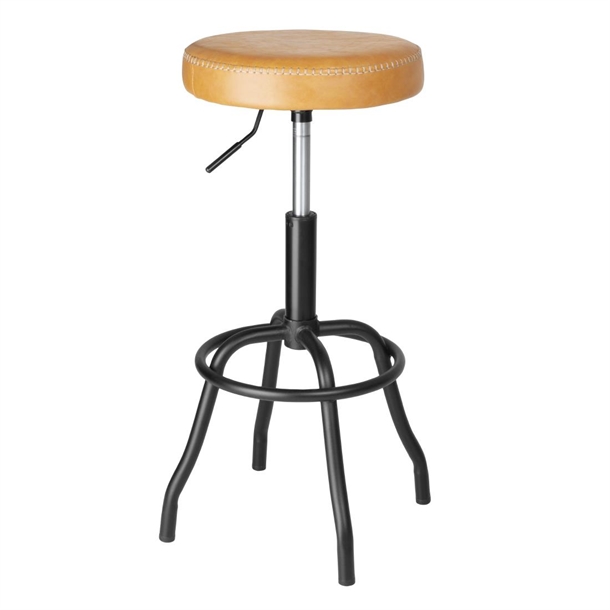 Bolero Brooklyn PU High Bar Stool - Caramel