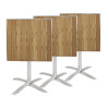 Bolero Ash Flip Top Square Bistro Table 600mm
