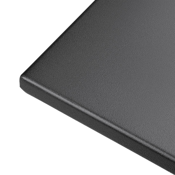 Bolero Black Square Pavement Style Steel Table