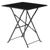 Bolero Black Square Pavement Style Steel Table
