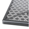 Bolero Black Steel Patterned Square Bistro Table 700mm