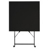 Bolero Black Square Pavement Style Steel Table