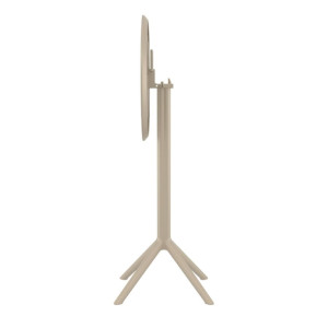 Furnlink Siesta Sky Folding BAR Table 60 Round - Taupe