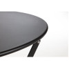 Bolero Black Pavement Style Steel Table 595mm