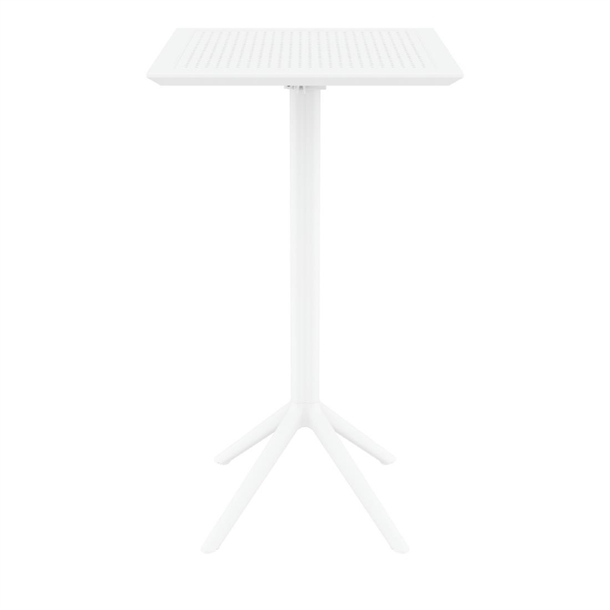 Furnlink Siesta Sky Folding BAR Table 60 Square - White