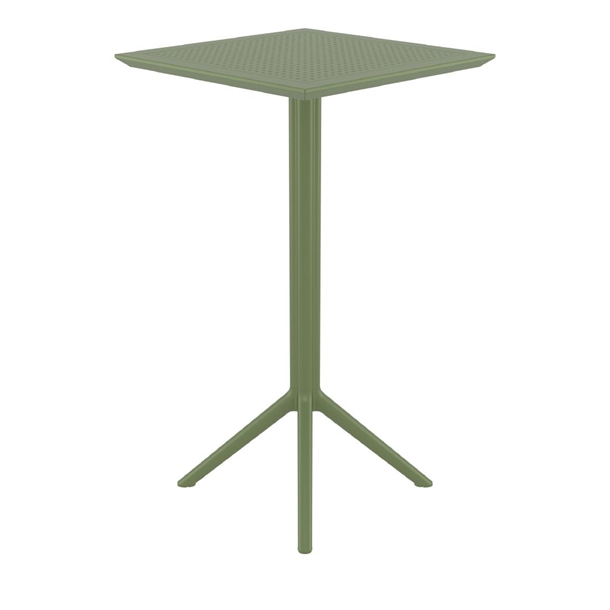 Furnlink Siesta Sky Folding BAR Table 60 Square - Olive Green