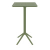 Furnlink Siesta Sky Folding BAR Table 60 Square - Olive Green