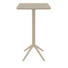 Furnlink Siesta Sky Folding BAR Table 60 Square - Taupe