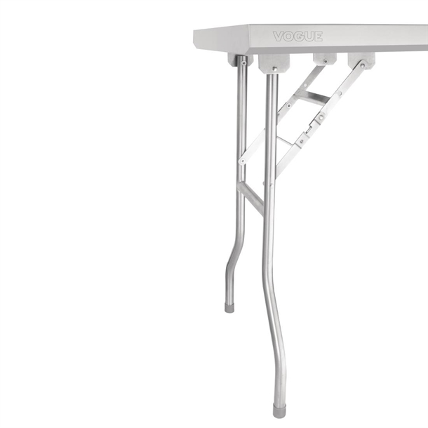 Vogue Stainless Steel Folding Work Table 1830x610x780