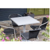 Bolero Aluminium Square Table Top Light Grey 700mm