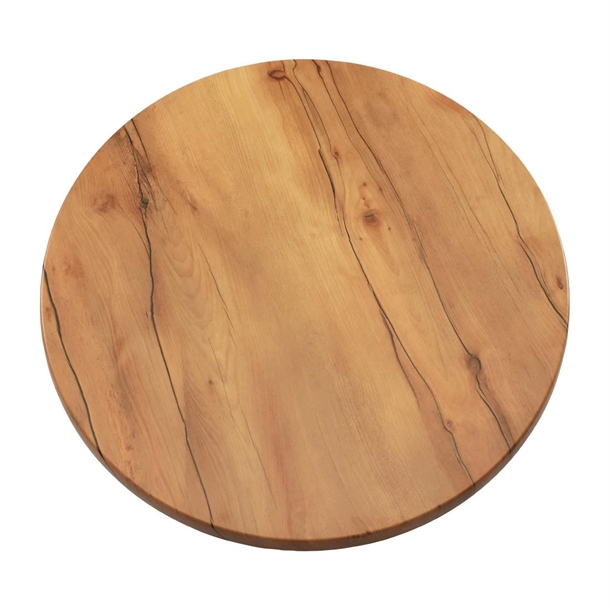 2 x Werzalit New Boston 700mm dia Duratop Tabletop by SM France