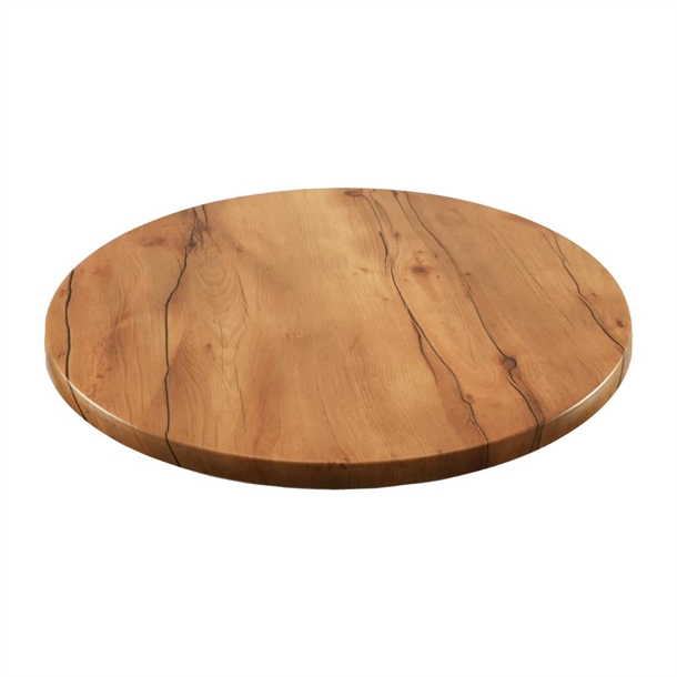 2 x Werzalit New Boston 700mm dia Duratop Tabletop by SM France