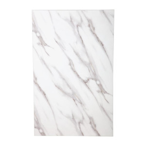 Bolero Pre-drilled Rectangular Table Top Marble Effect 1100x700mm