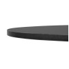 Bolero Matte Black Round Outdoor Table Top 600mm