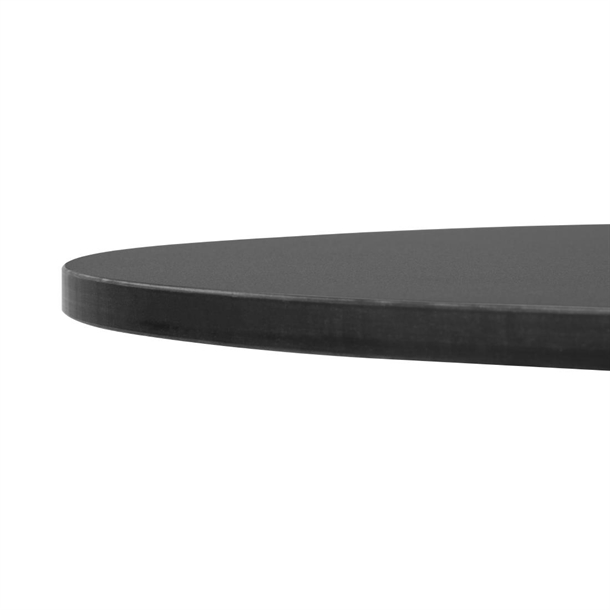 Bolero Matte Black Round Outdoor Table Top 600mm