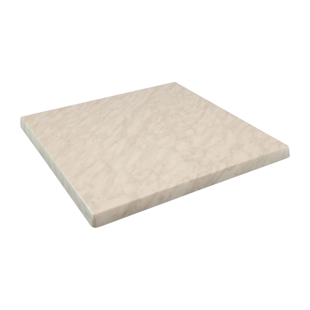2 x Werzalit Marble 700mm Square Duratop Tabletop by SM France