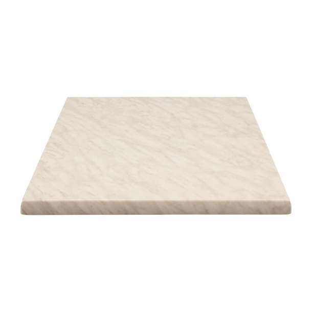 2 x Werzalit Marble 700mm Square Duratop Tabletop by SM France