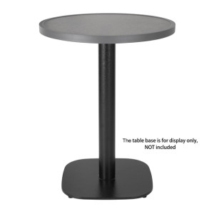 Bolero Fibre Glass Round Table Top Brushed Black 580mm