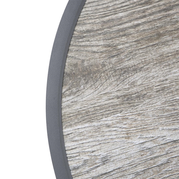 Bolero Fibre Glass Round Table Top Wood Effect 580mm