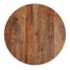 Bolero Pre-Drilled Round Table Top Urban Dark 600mm
