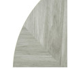 Bolero Pre-Drilled Round Table Top Chevron Design 600mm