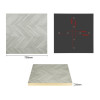Bolero Pre-Drilled Table Top Chevron Design 700mm