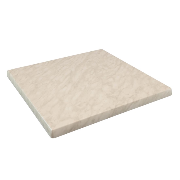 2 x Werzalit Marble 600mm Square Duratop Tabletop by SM France
