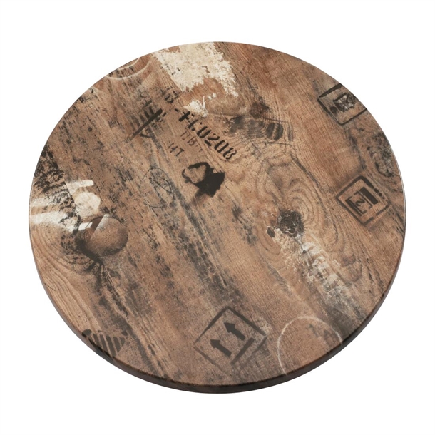 2 x Werzalit 800mm dia Duratop Tabletop by SM France