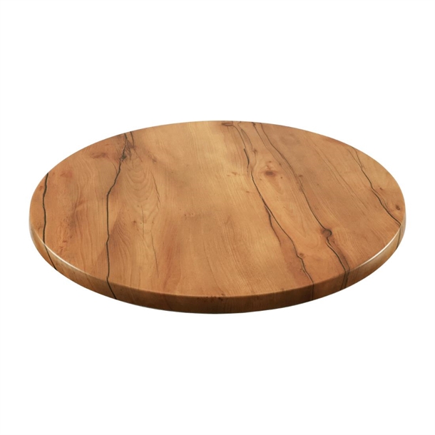 2 x Werzalit New Boston 800mm dia Duratop Tabletop by SM France