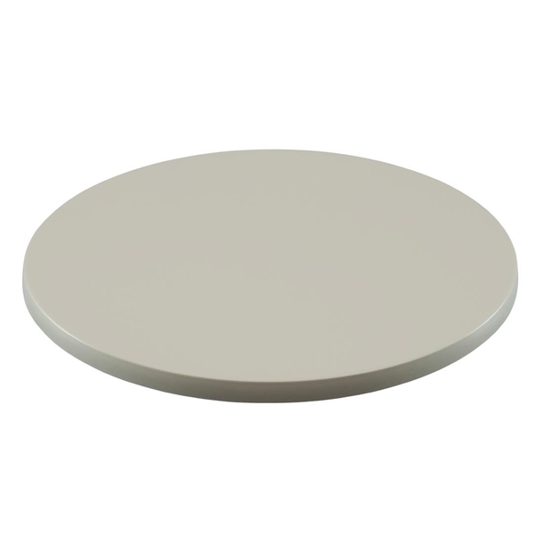 2 x Werzalit White 600mm dia Duratop Tabletop by SM France