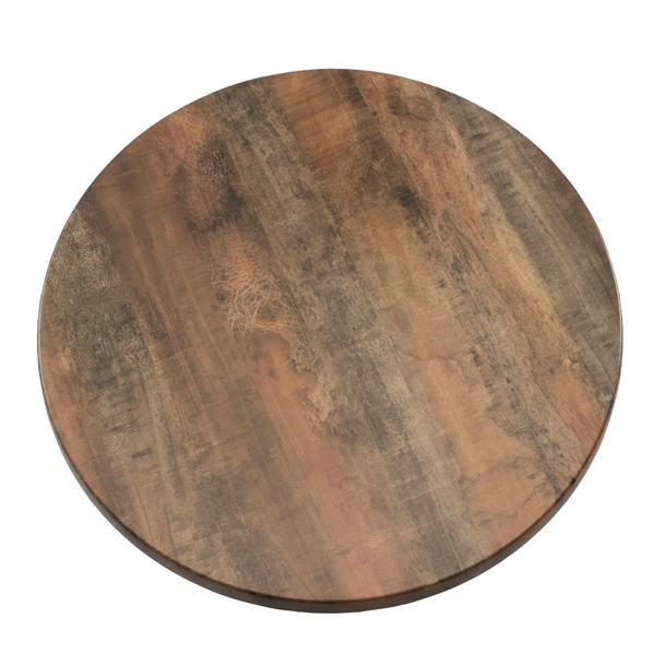 2 x Werzalit Arizona 600mm dia Duratop Tabletop by SM France