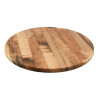 2 x Werzalit Rustic Kansas 600mm dia Duratop Tabletop by SM France