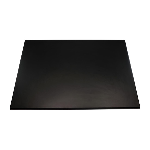 2 x Werzalit Black 1200x800mm Rectangle Duratop Tabletop by SM France