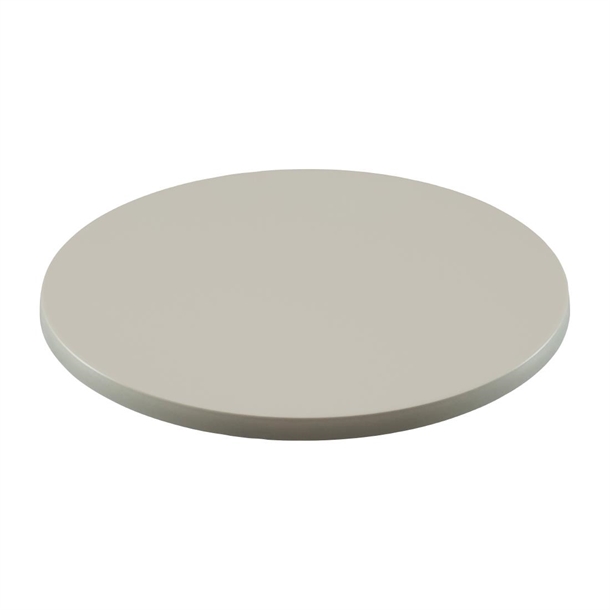 2 x Werzalit White 700mm dia Duratop Tabletop by SM France