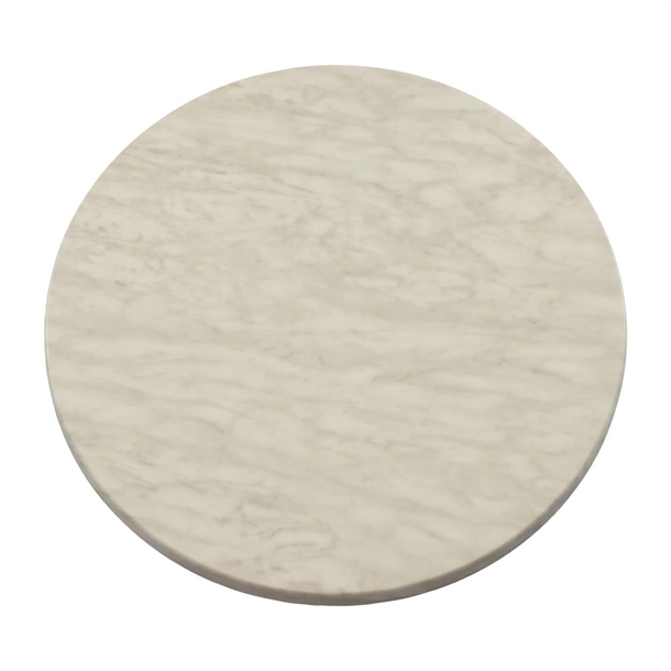 2 x Werzalit Marble 700mm dia Duratop Tabletop by SM France