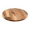 2 x Werzalit Rustic Kansas 700mm dia Duratop Tabletop by SM France