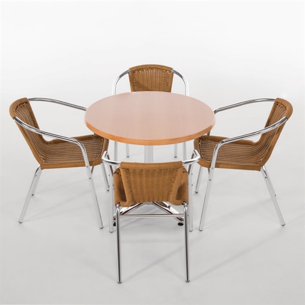 Bolero Aluminium Four Leg Table Base