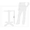 Bolero Flip Top Aluminium Table Base