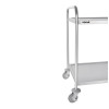 Vogue Stainless Steel 2 Tier Clearing Trolley Large