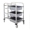 Vogue Stainless Steel Bussing Trolley