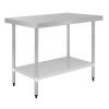 Vogue Stainless Steel Prep Table 1200mm