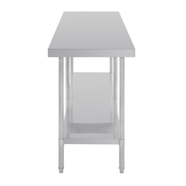 Vogue Premium Stainless Steel Table 2400mm