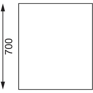 Vogue Stainless Steel Table with Splashback 600mm