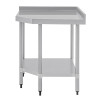 Vogue Stainless Steel Corner Table 600mm