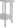 Vogue Stainless Steel Corner Table 600mm
