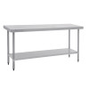 Vogue Stainless Steel Prep Table 1800mm