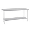 Vogue Stainless Steel Prep Table 1800mm