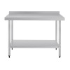 Vogue Stainless Steel Table with Splashback 1200mm